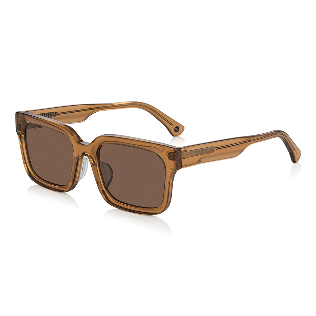 OWNDAYS | SUN Light Brown Full Rim Rectangle right side