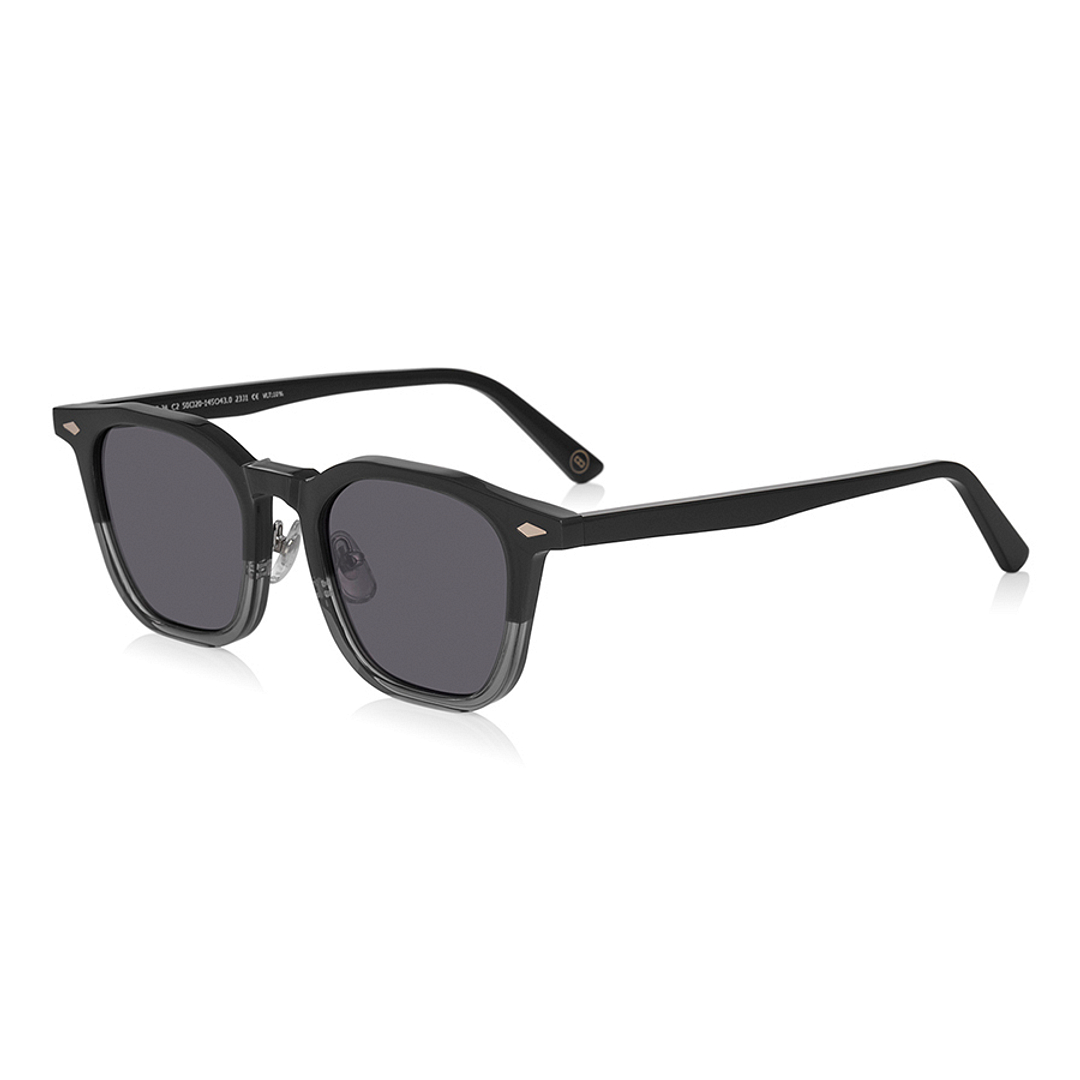 OWNDAYS | SUN Clear Gray Full Rim Wellington right side