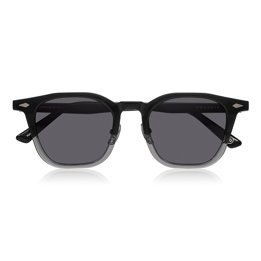 OWNDAYS | SUN Clear Gray Full Rim Wellington right side