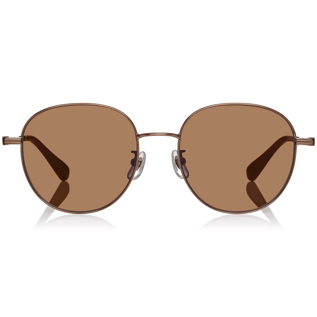 OWNDAYS × MAKIKO TAKIZAWA Lite Brown Full Rim Boston left side
