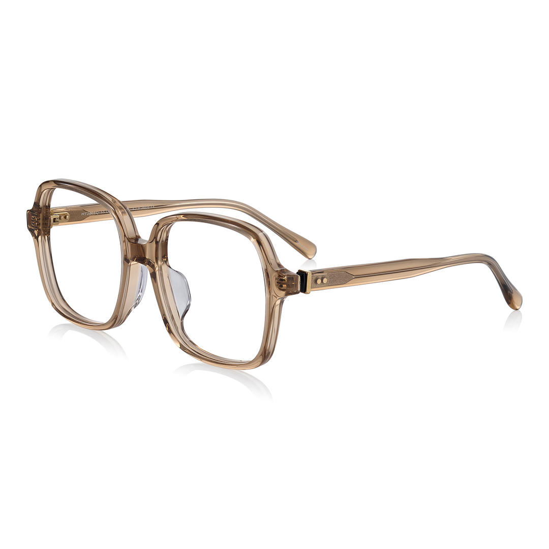 OWNDAYS × MAKIKO TAKIZAWA Beige Full Rim Wellington right side