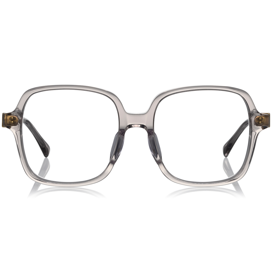 OWNDAYS × MAKIKO TAKIZAWA Gray Full Rim Wellington left side