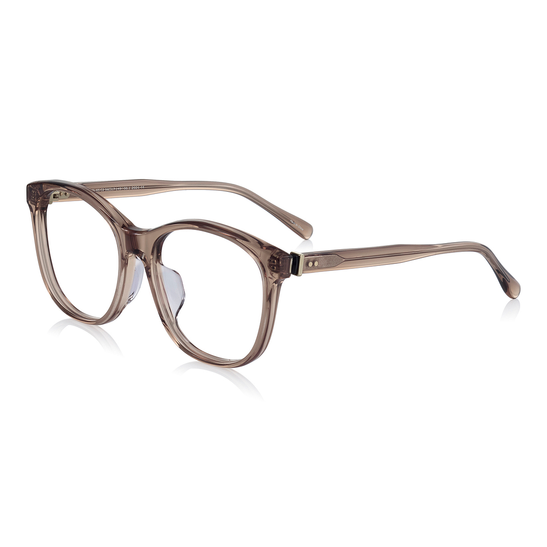 OWNDAYS × MAKIKO TAKIZAWA Beige Full Rim Wellington right side