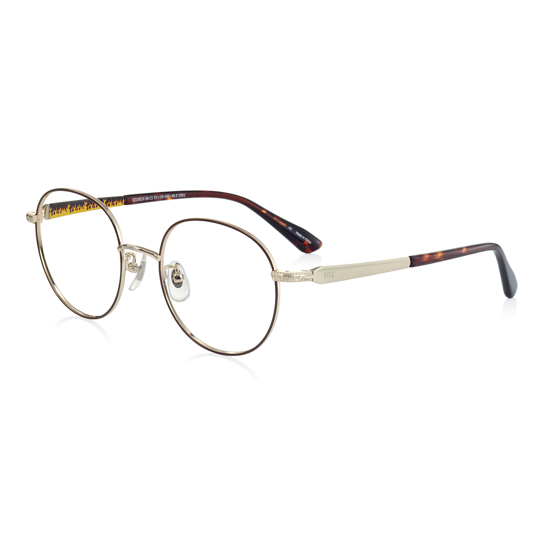 OWNDAYS × STRANGER THINGS Brown Full Rim Boston right side