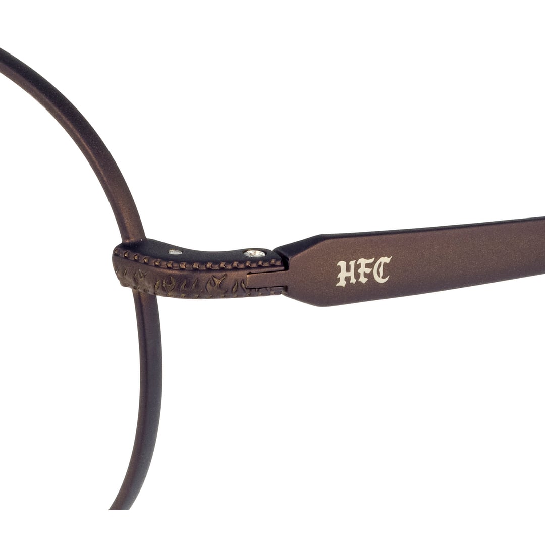 OWNDAYS × STRANGER THINGS Matte Brown Full Rim Boston left side