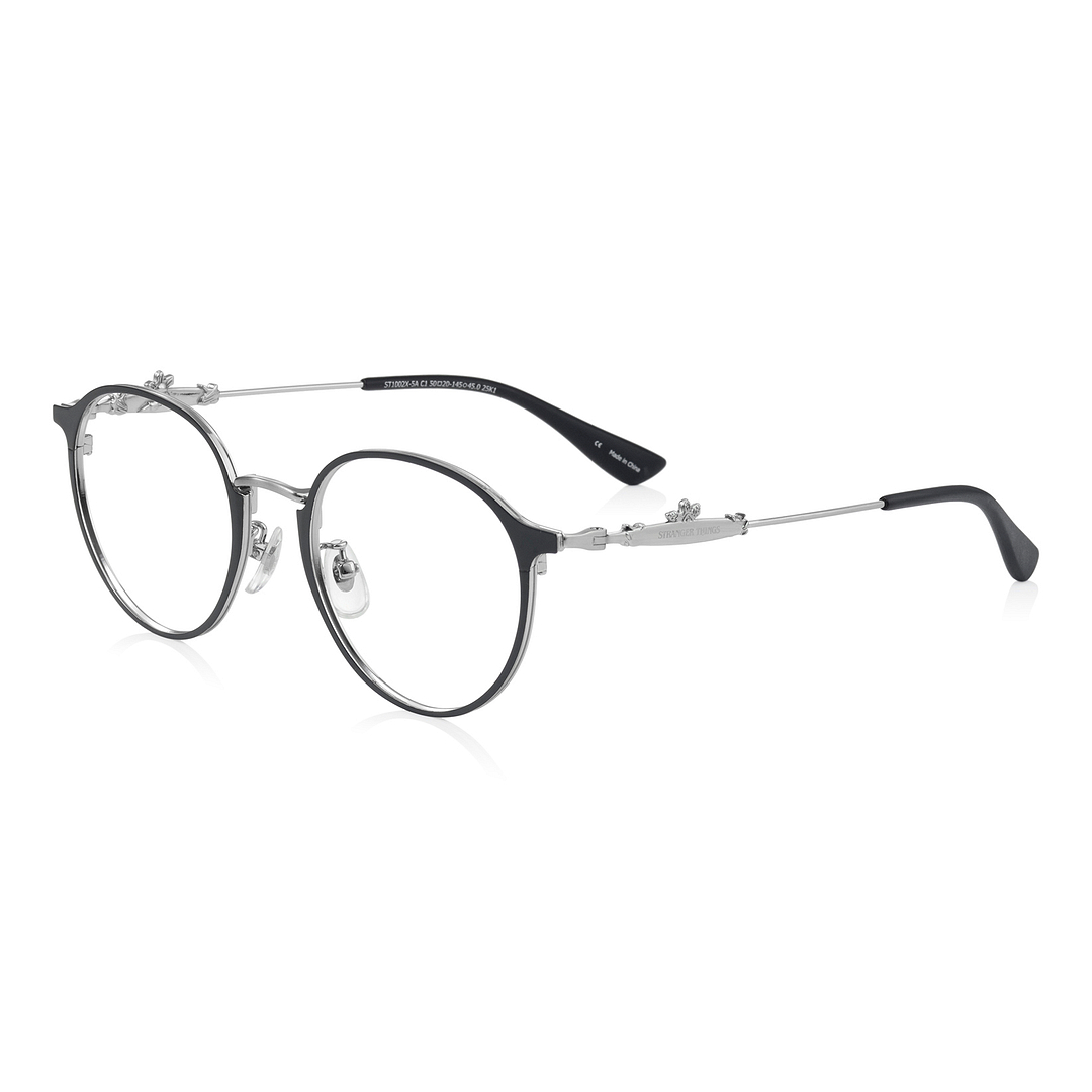 OWNDAYS × STRANGER THINGS Dark Grey Full Rim Boston right side