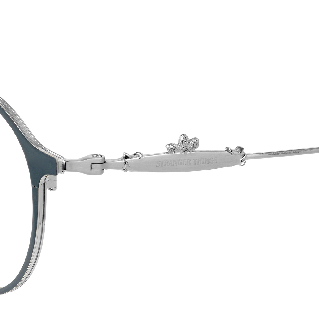 OWNDAYS × STRANGER THINGS Dark Grey Full Rim Boston right side