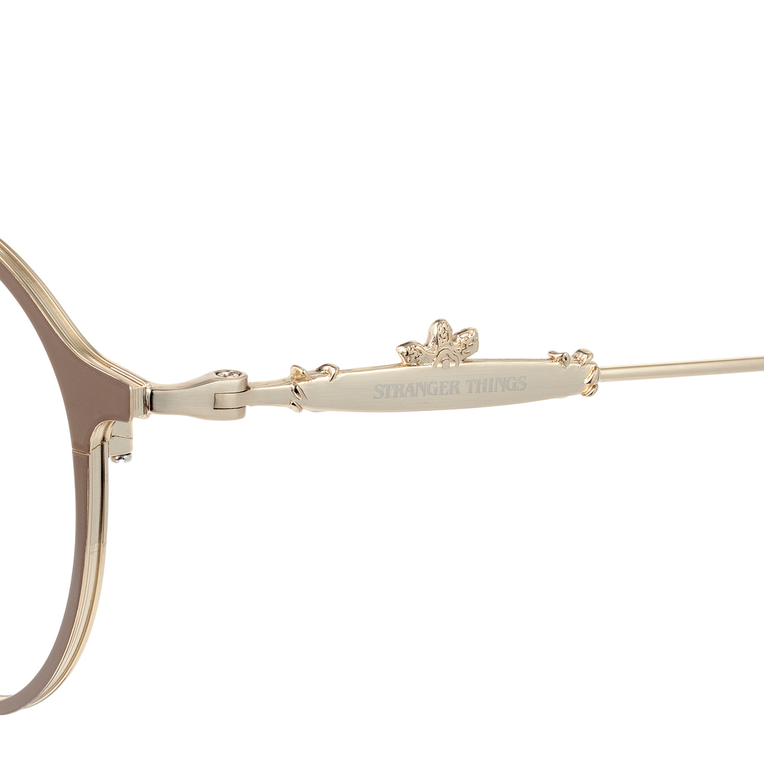 OWNDAYS × STRANGER THINGS Brown Full Rim Boston right side