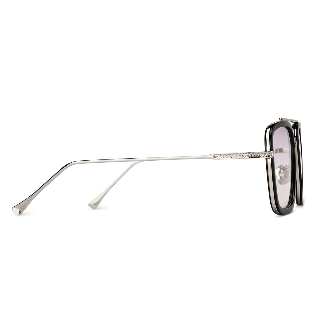 OJOS Silver Full Rim Rectangle right side