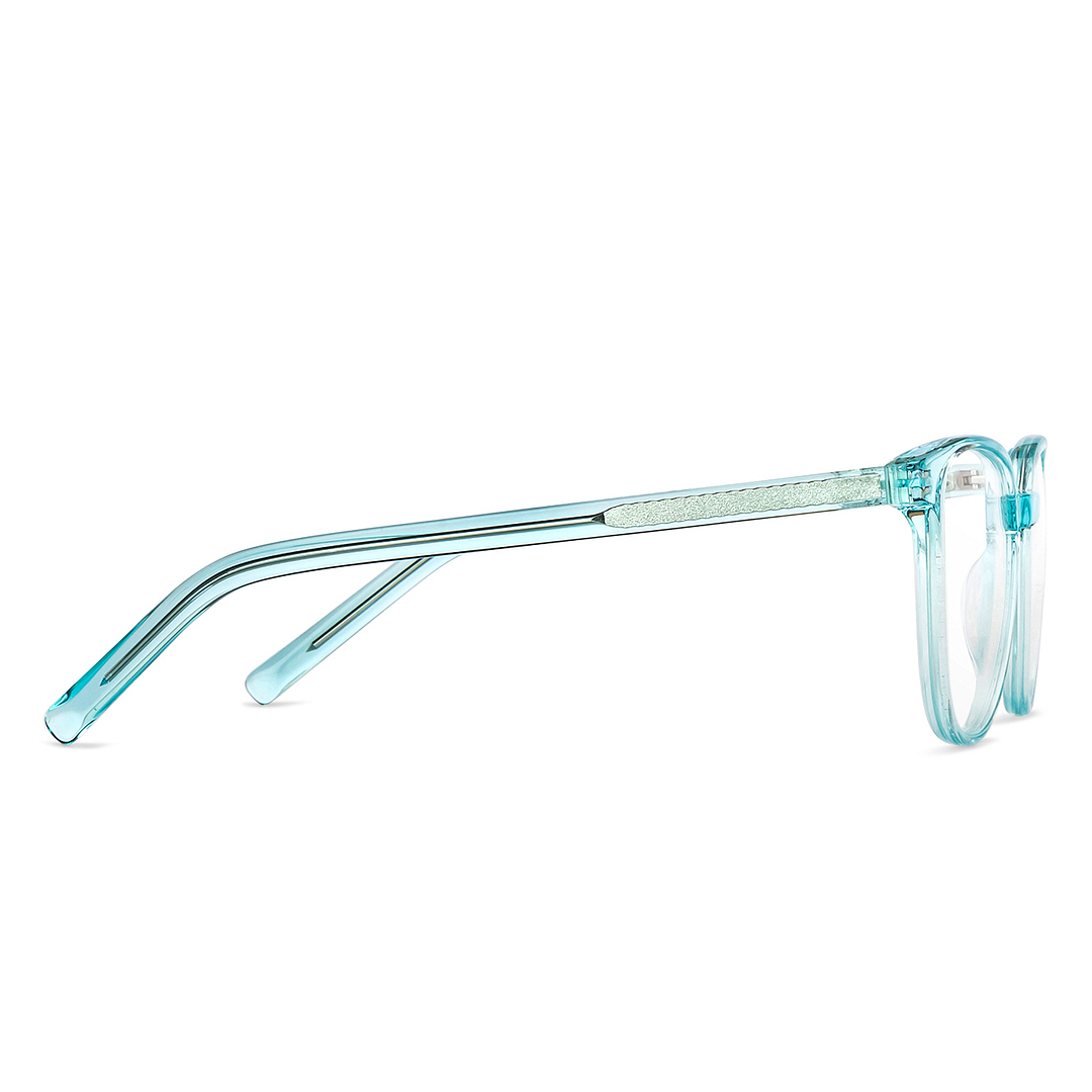 OJOS Sky Blue Full Rim Cat Eye left side