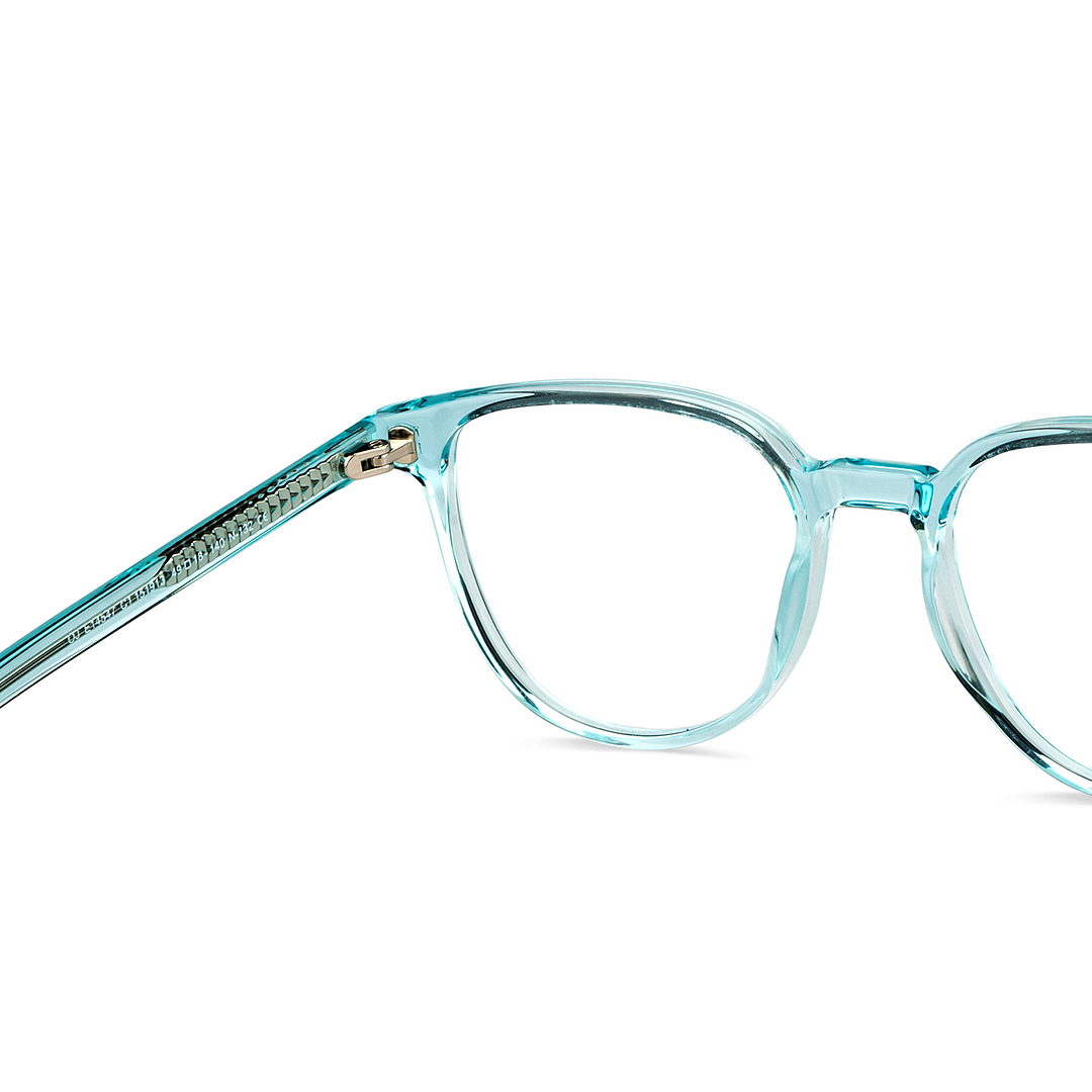 OJOS Sky Blue Full Rim Cat Eye right side