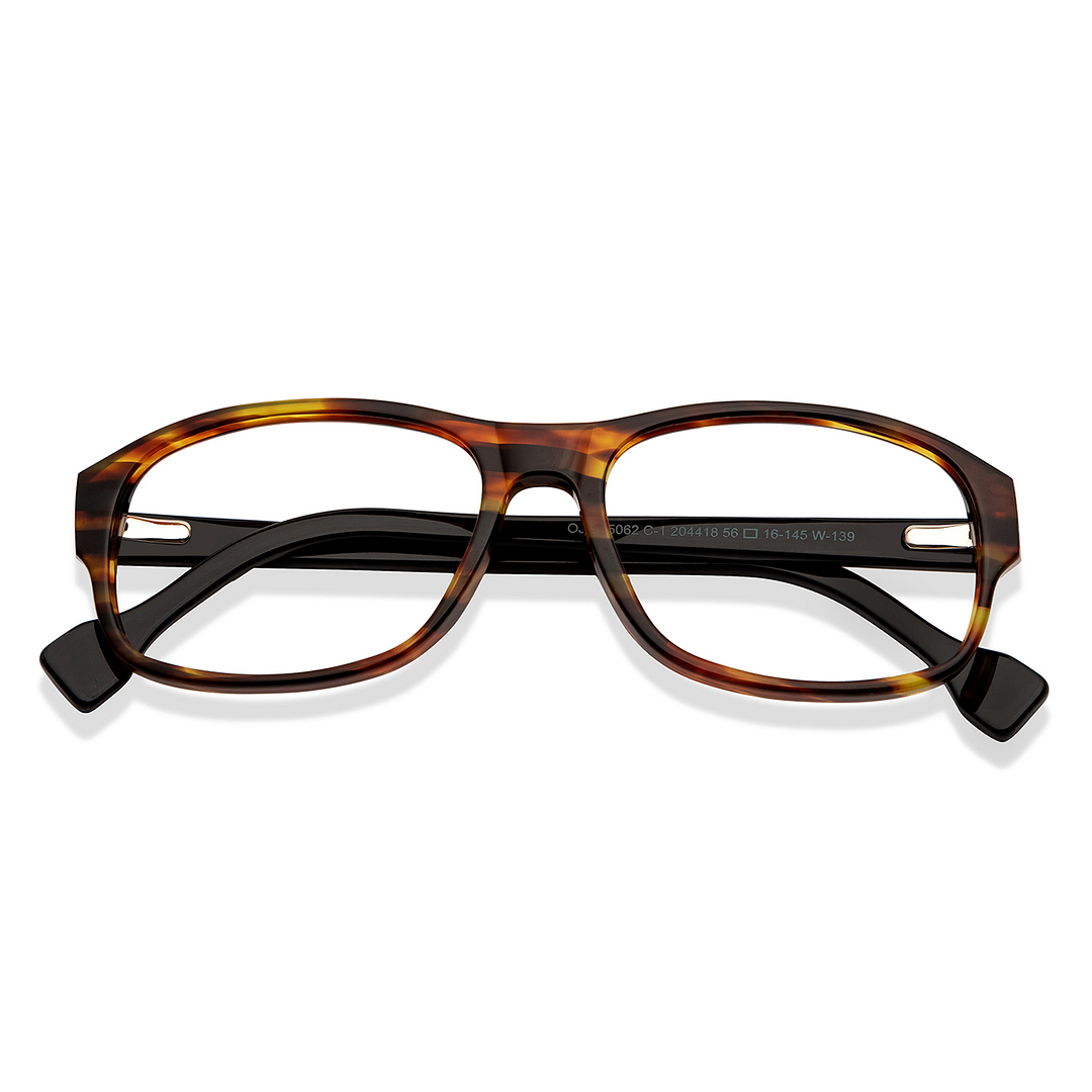 OJOS Tortoise Full Rim Square left side