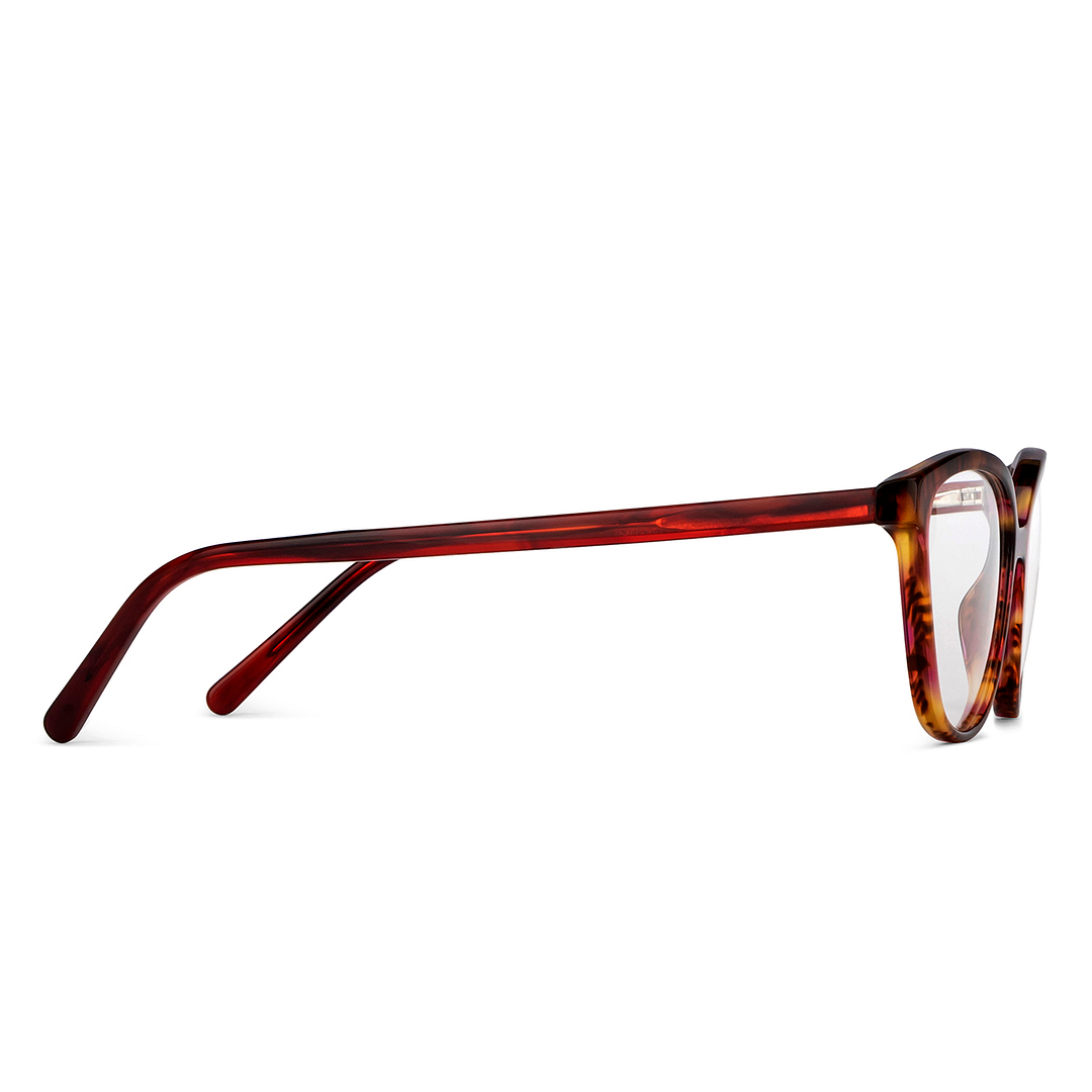 OJOS Tortoise Full Rim Cat Eye left side