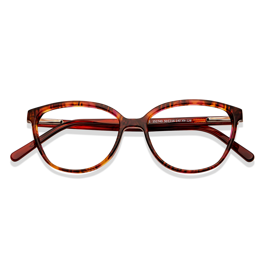 OJOS Tortoise Full Rim Cat Eye left side