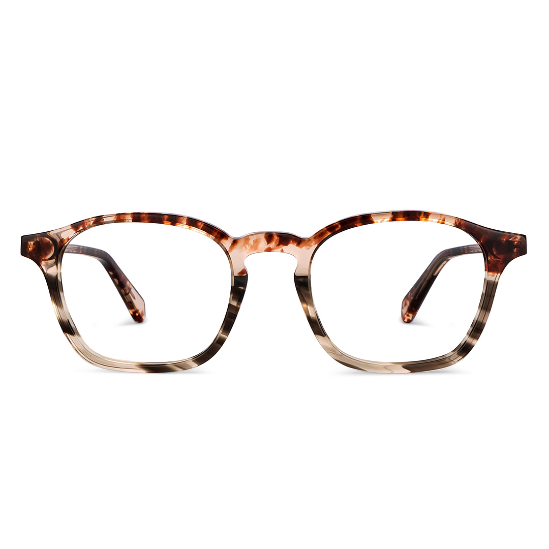 OJOS Tortoise Full Rim Rectangle left side