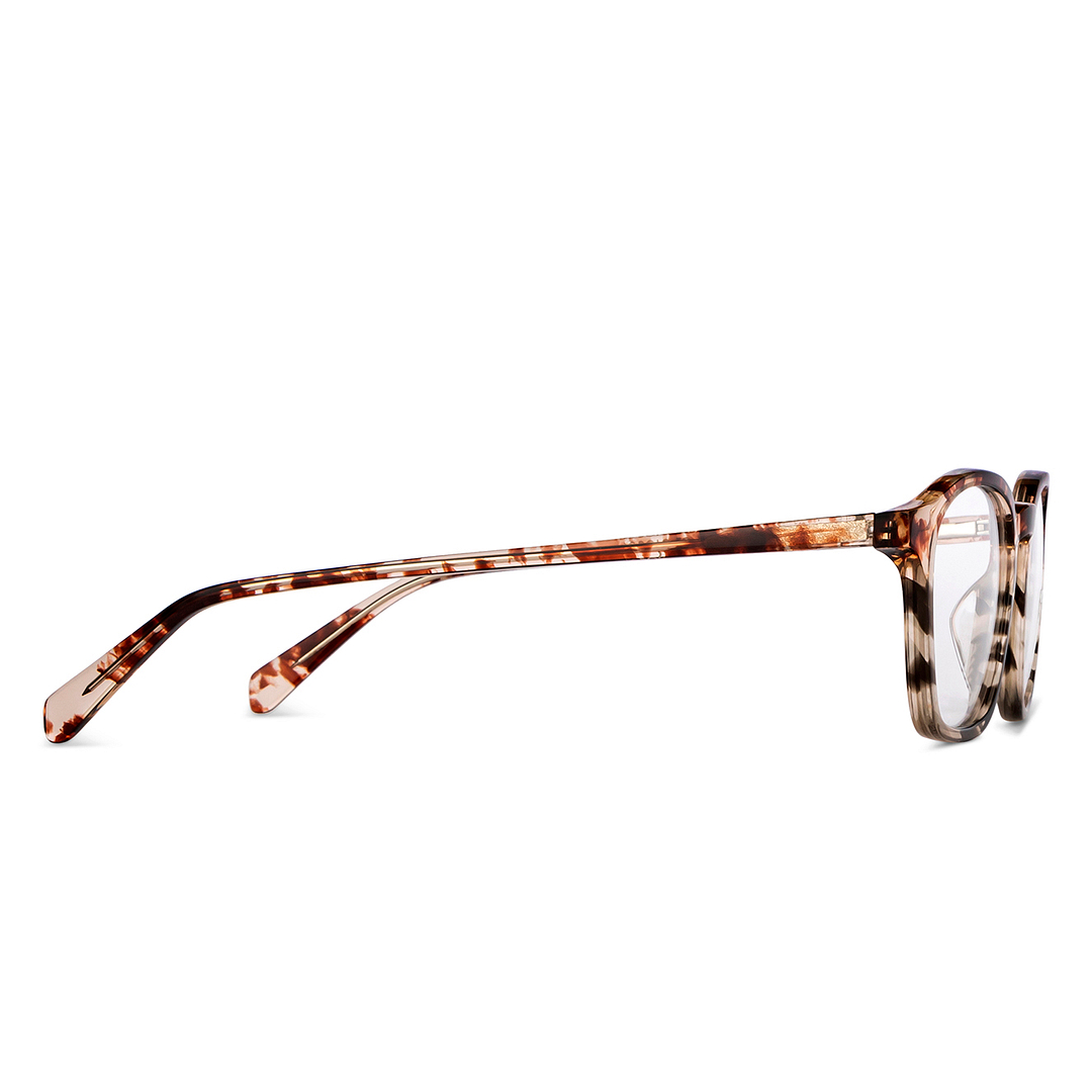 OJOS Tortoise Full Rim Rectangle left side