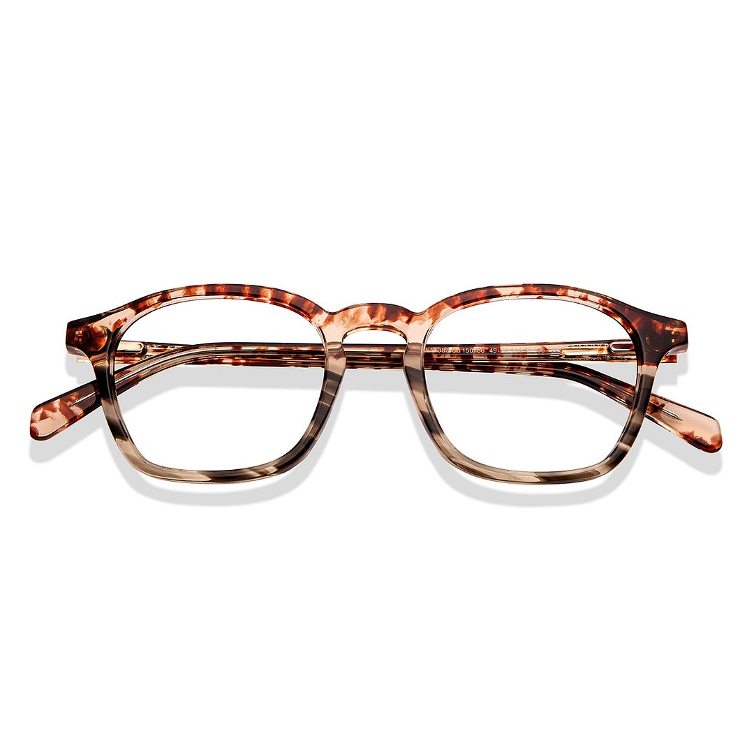 OJOS Tortoise Full Rim Rectangle left side