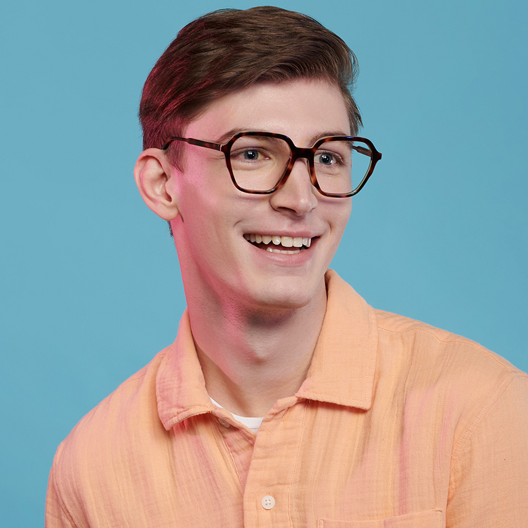 OJOS Tortoise Full Rim Square right side