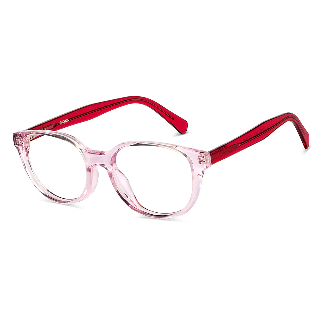 OJOS Crystal Transparent Full Rim Cat Eye right side