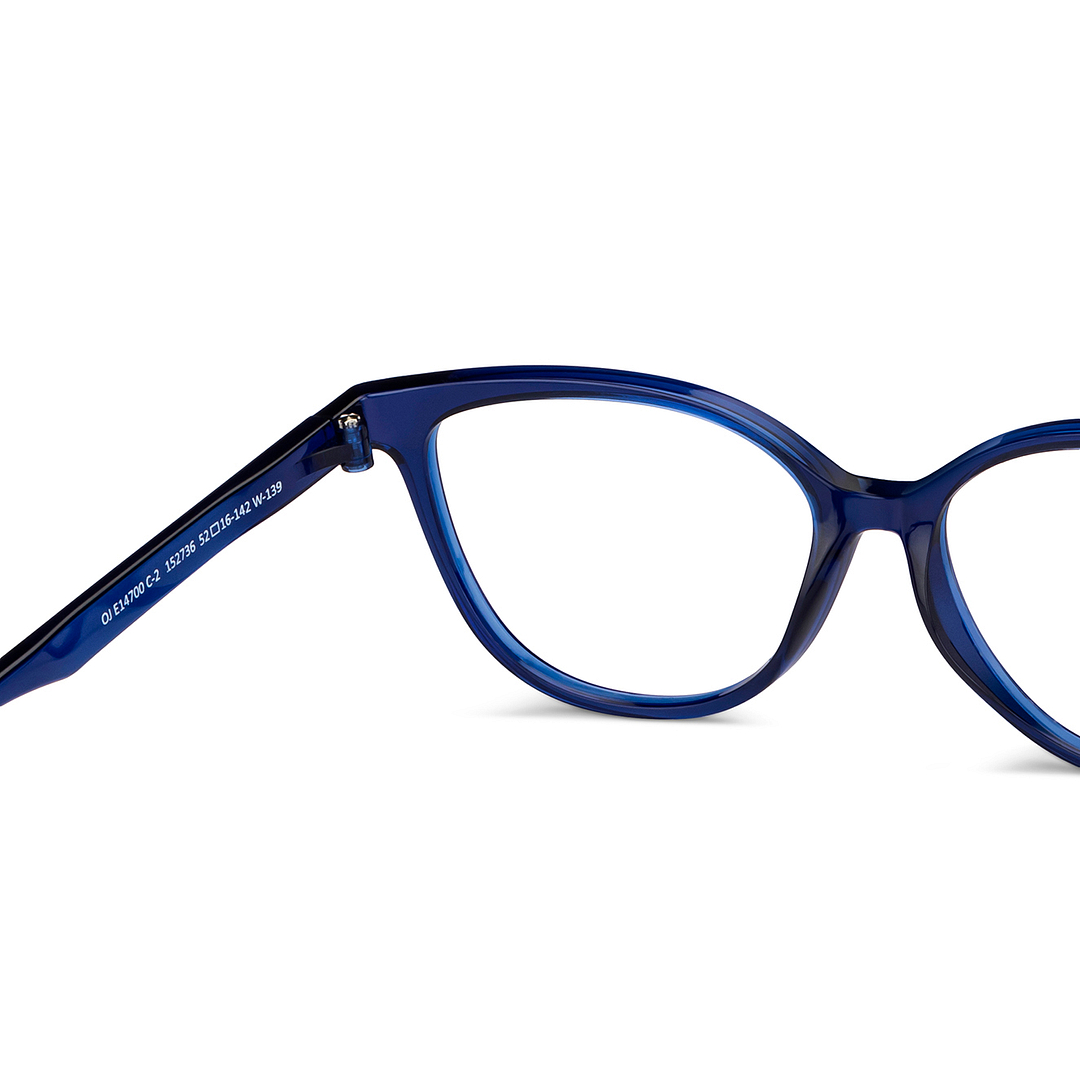 OJOS Sky Blue Full Rim Cat Eye right side