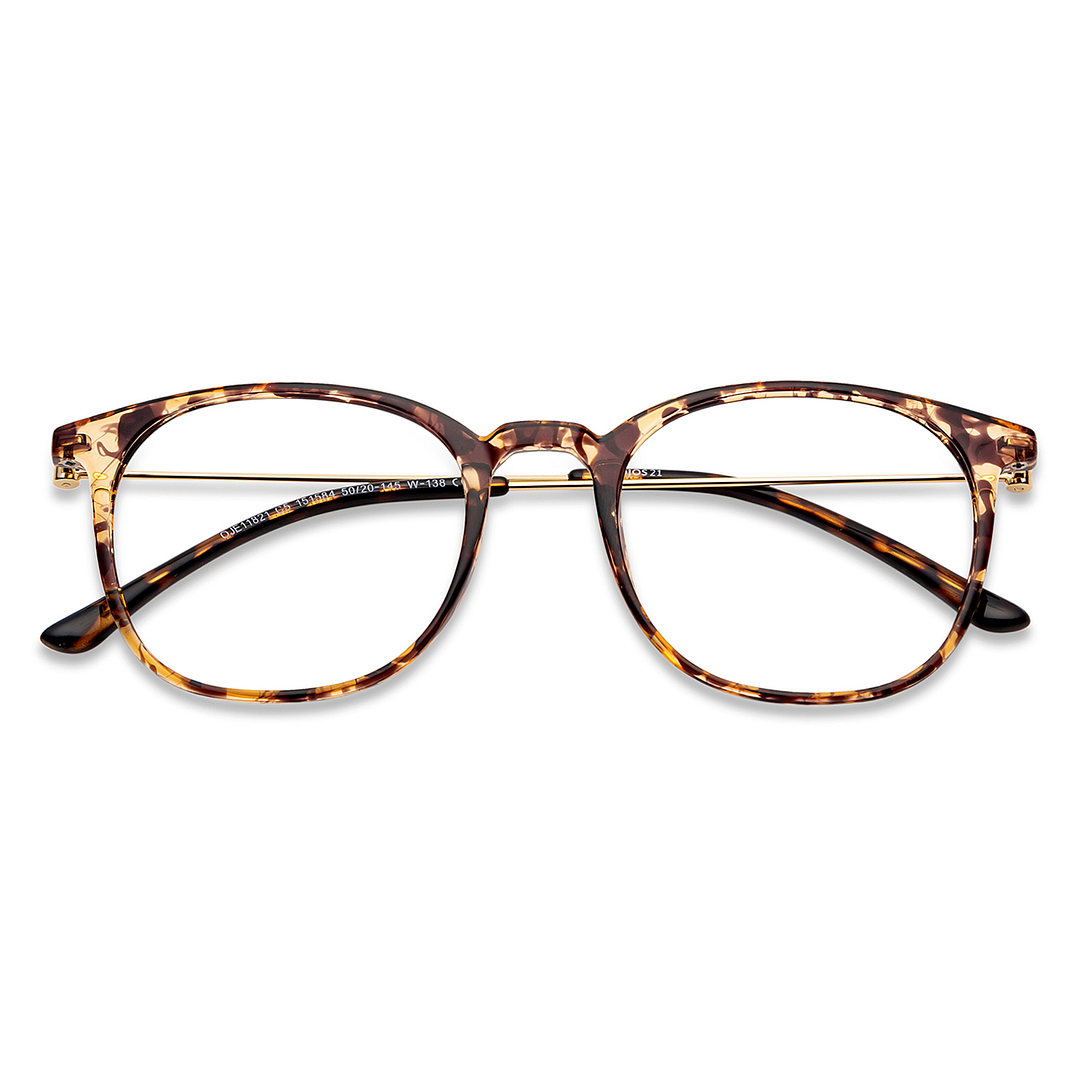 OJOS Tortoise Full Rim Square left side