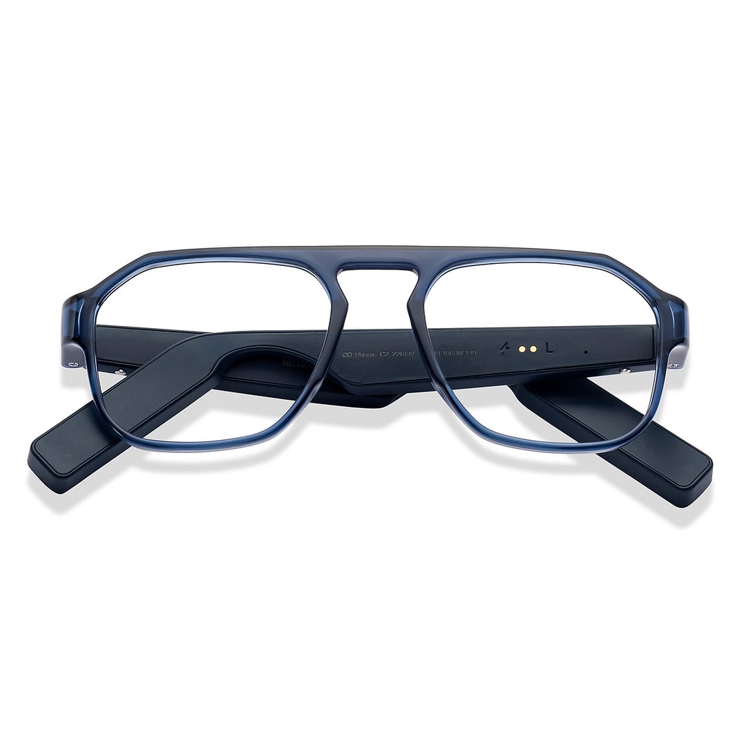Phonic Blue Full Rim Square left side