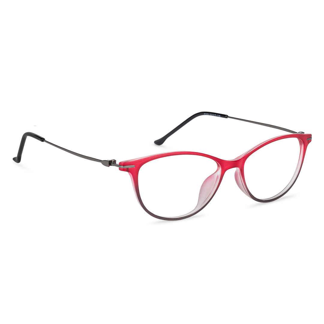 Lenskart Air Online Red Full Rim Cat Eye left side