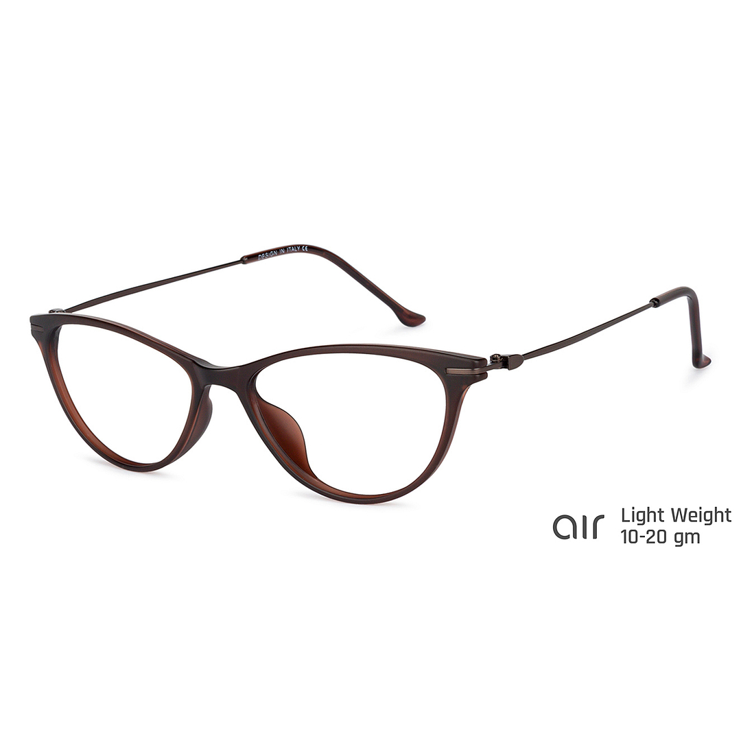 Lenskart Air Online Light Brown Full Rim Cat Eye right side