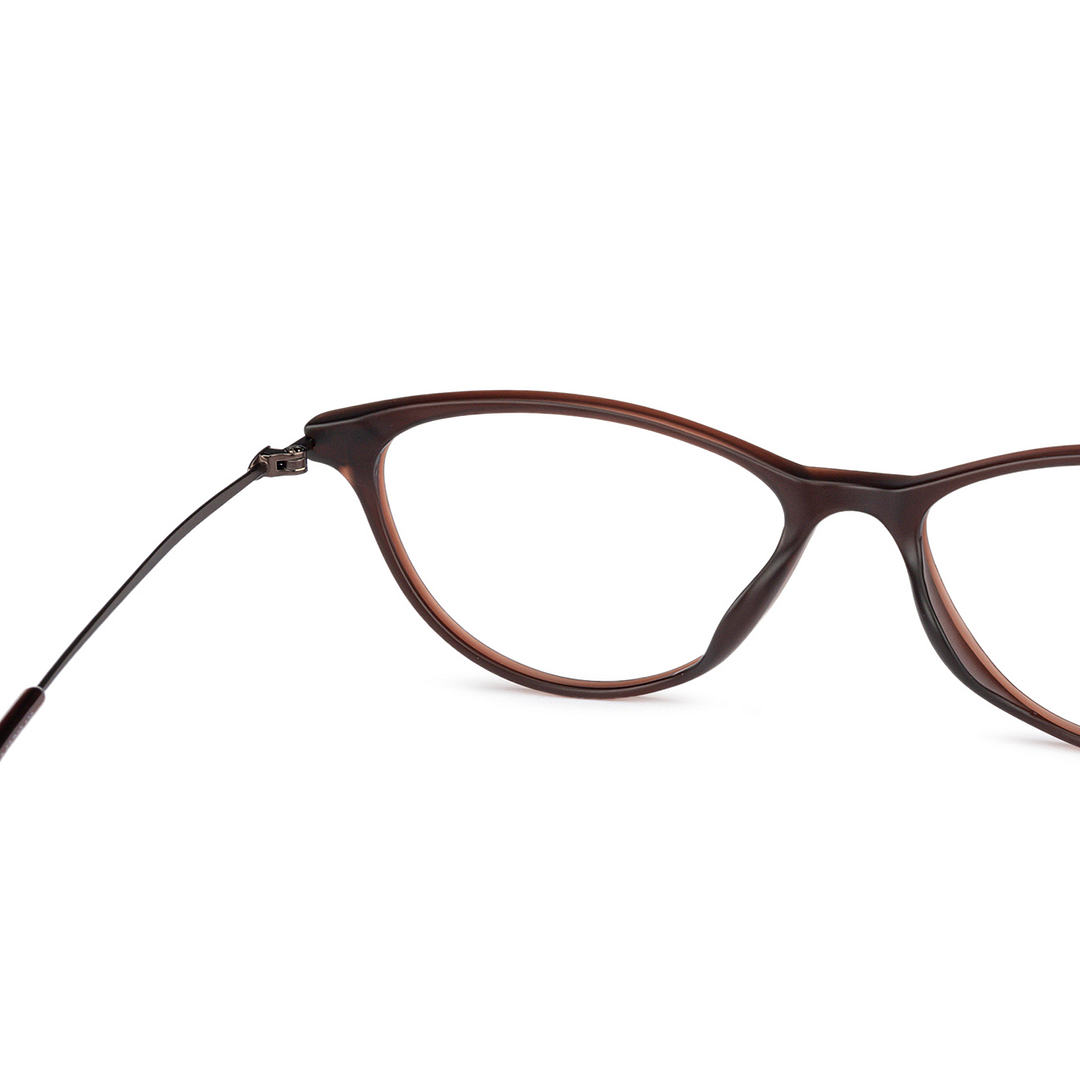 Lenskart Air Online Light Brown Full Rim Cat Eye left side