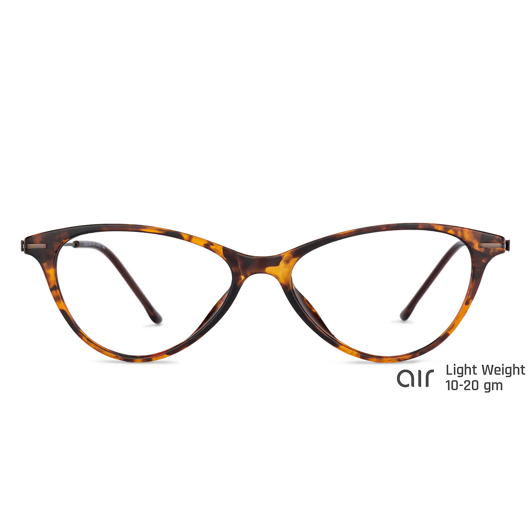 Lenskart Air Online Light Brown Full Rim Cat Eye left side
