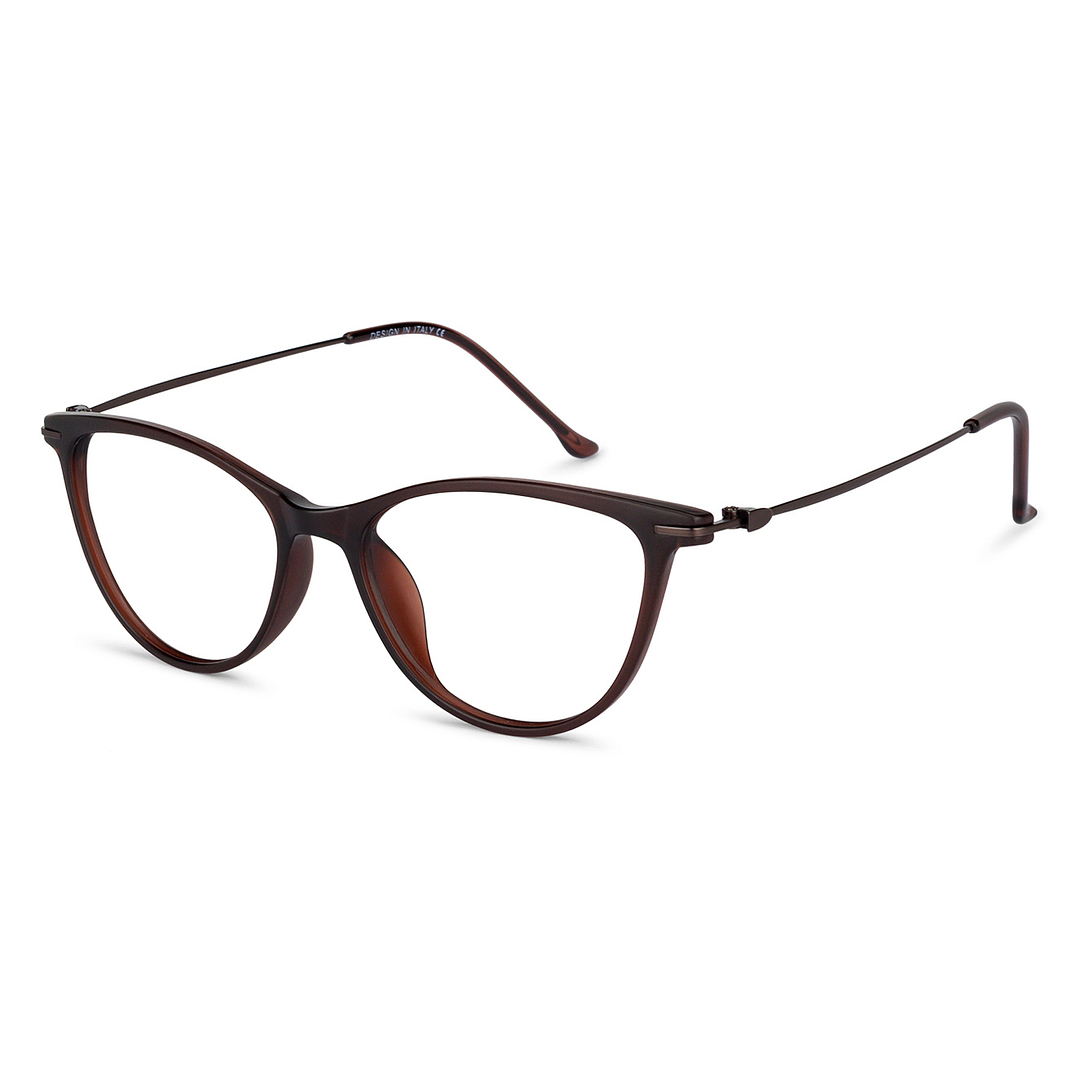 Lenskart Air Online Light Brown Full Rim Cat Eye left side