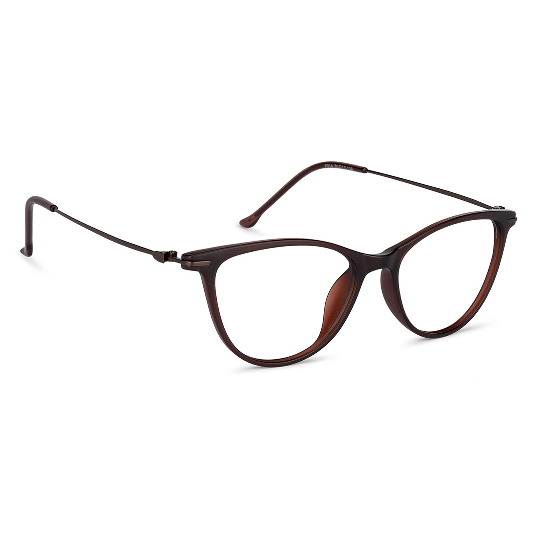 Lenskart Air Online Light Brown Full Rim Cat Eye left side