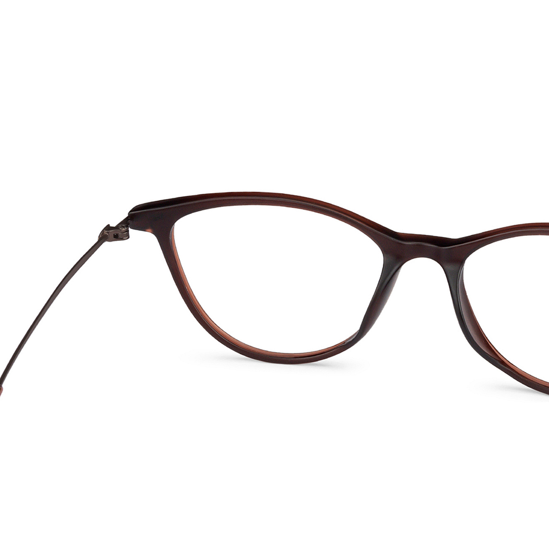 Lenskart Air Online Light Brown Full Rim Cat Eye left side