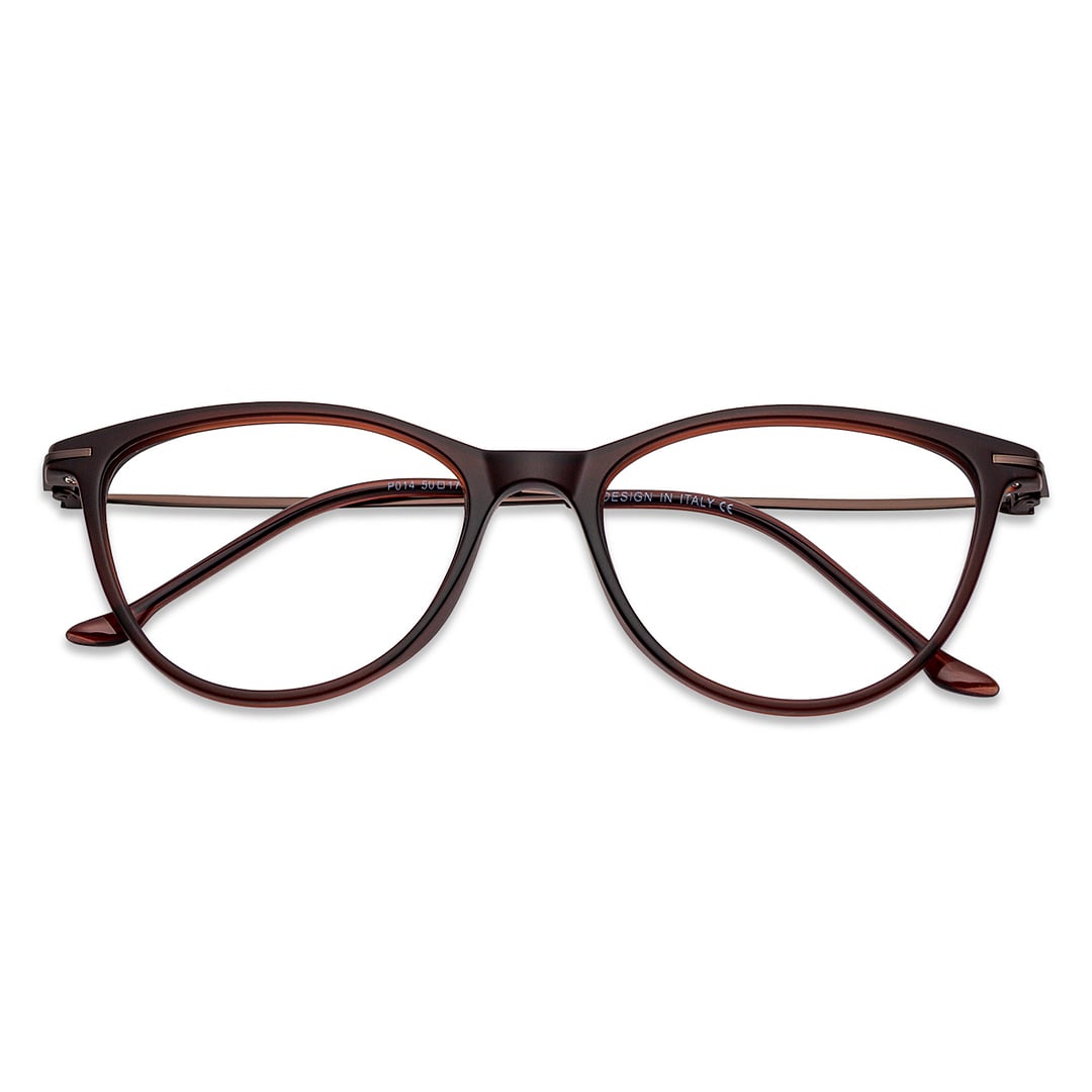 Lenskart Air Online Light Brown Full Rim Cat Eye right side
