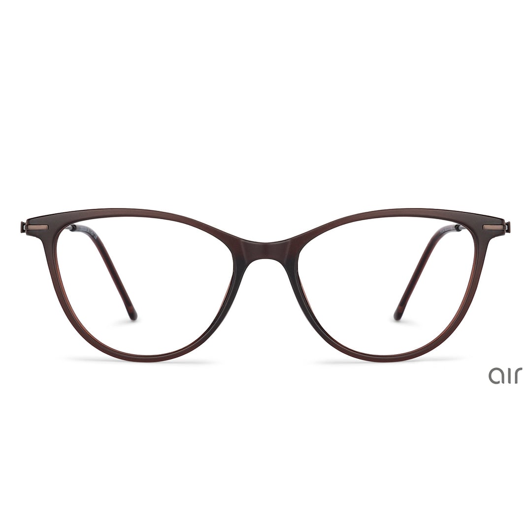 Lenskart Air Online Light Brown Full Rim Cat Eye left side