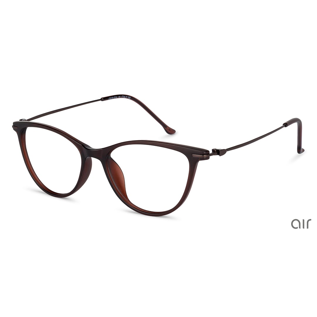 Lenskart Air Online Light Brown Full Rim Cat Eye right side