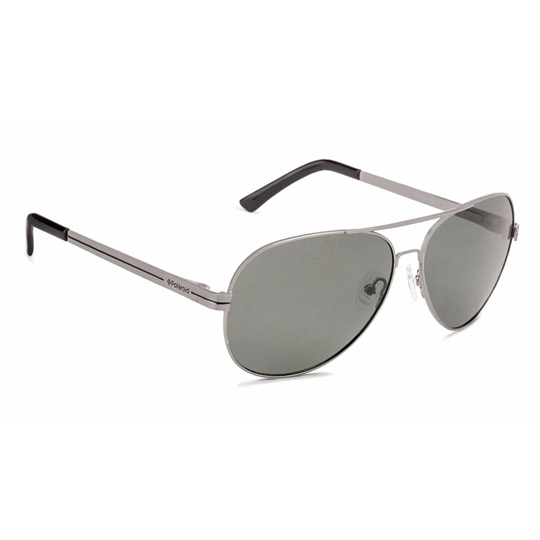 Polaroid Mid Gunmetal Full Rim Aviator right side