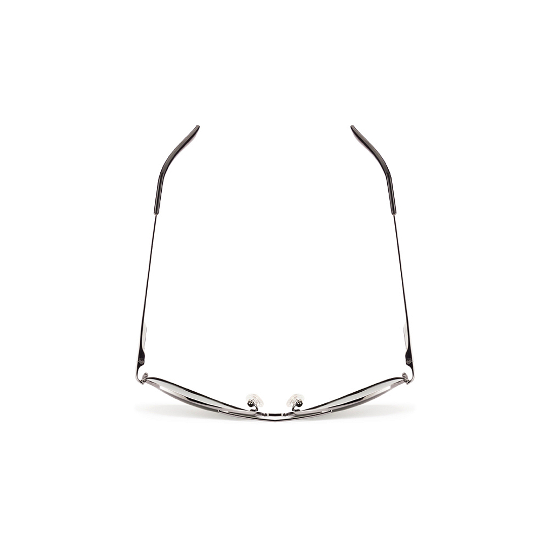 Polaroid Mid Gunmetal Full Rim Aviator left side