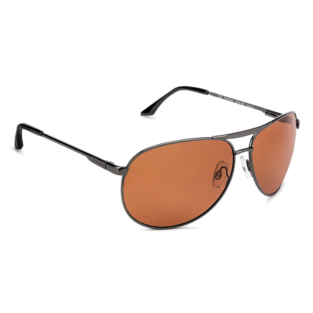 Polaroid Dark Gunmetal Full Rim Aviator right side