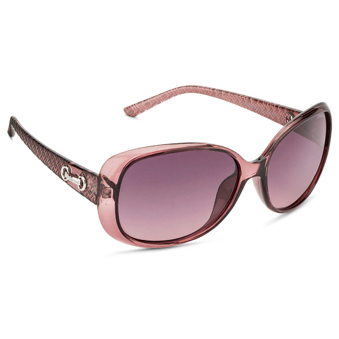 Polaroid Purple Transparent Full Rim Round right side
