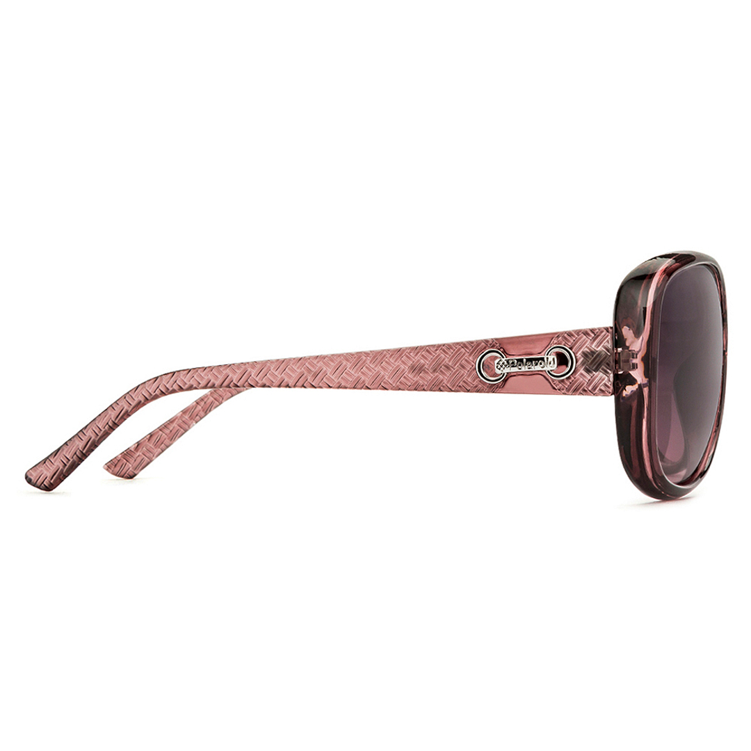 Polaroid Purple Transparent Full Rim Round left side