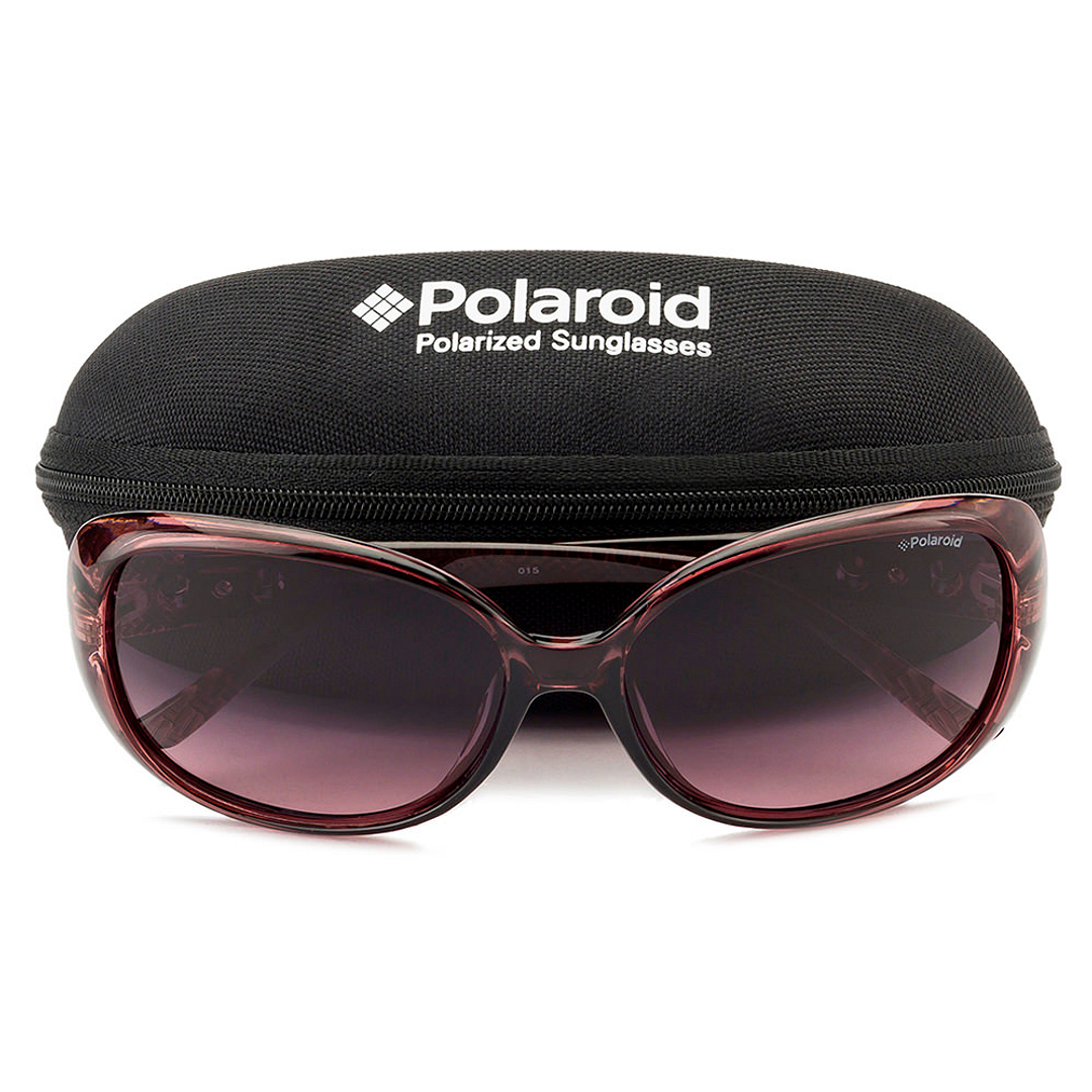 Polaroid Purple Transparent Full Rim Round right side