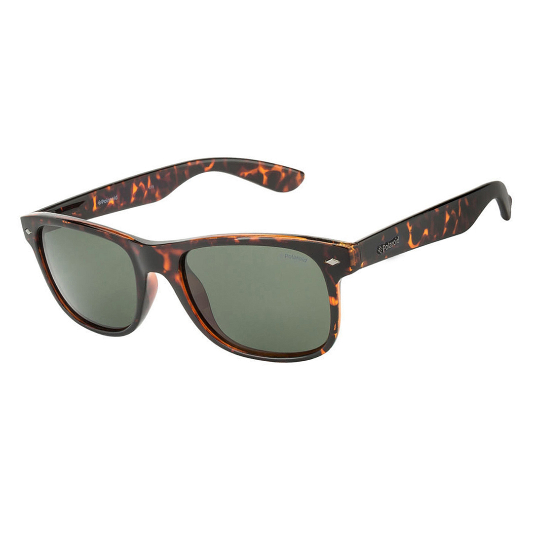 Polaroid Light Brown Full Rim Square left side