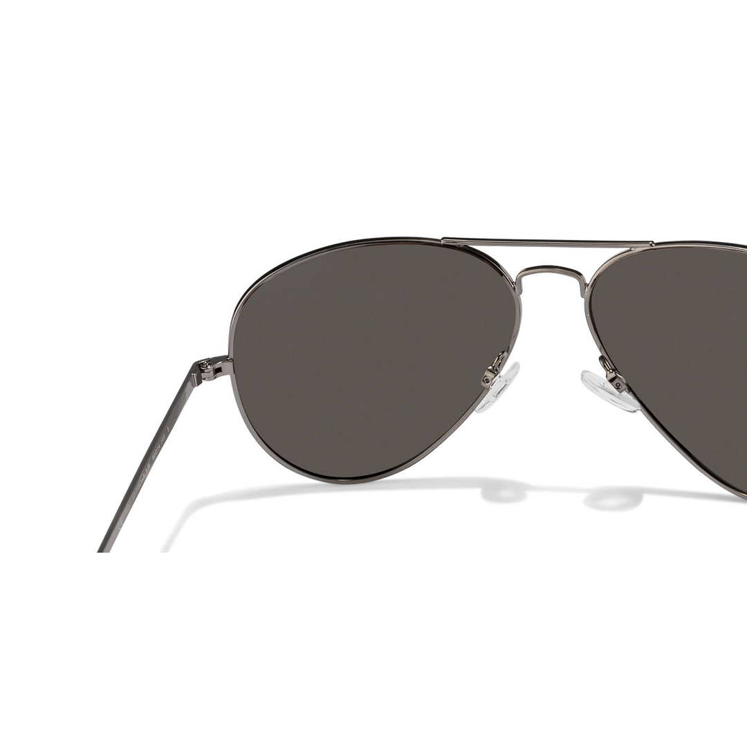 Polaroid Mid Gunmetal Full Rim Aviator right side