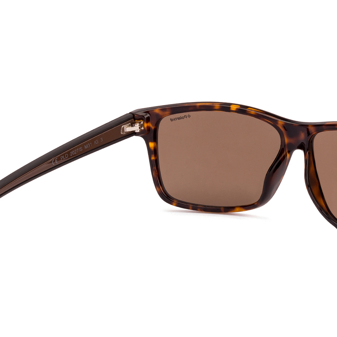 Polaroid Tortoise Full Rim Rectangle right side