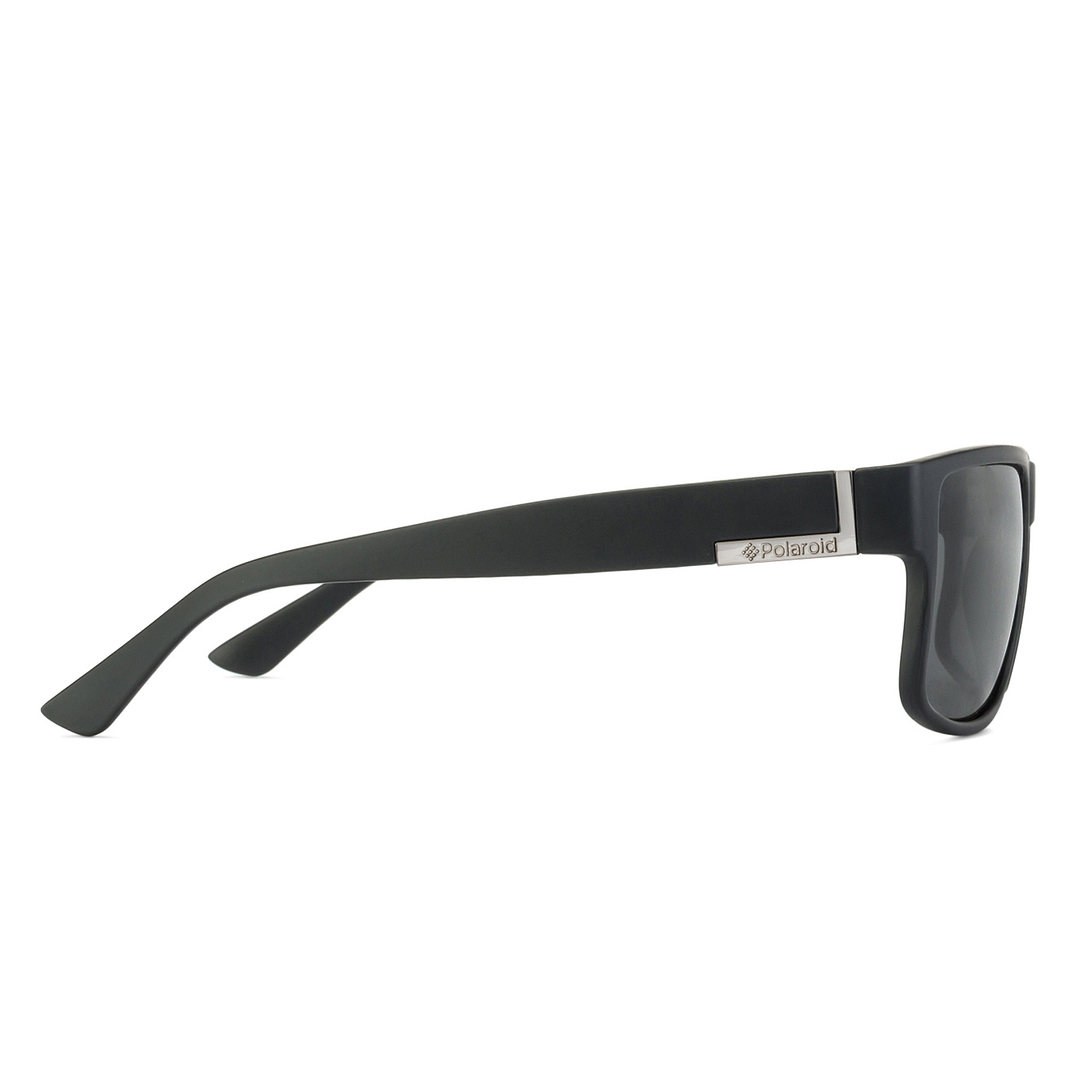 Polaroid Black Full Rim Rectangle left side