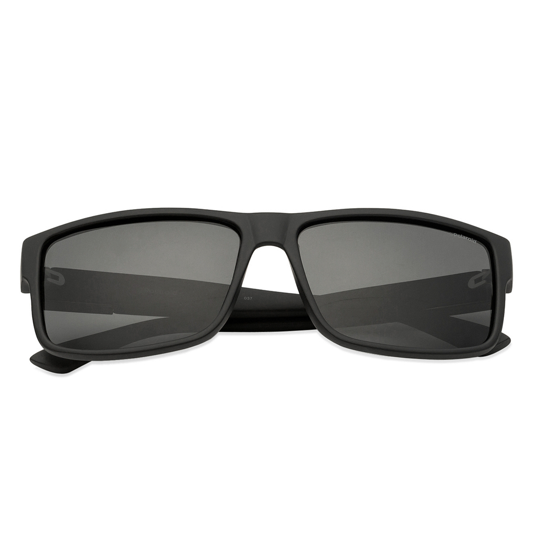 Polaroid Black Full Rim Rectangle left side