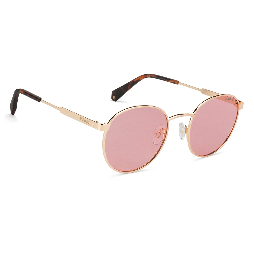 Polaroid Gold Full Rim Round right side