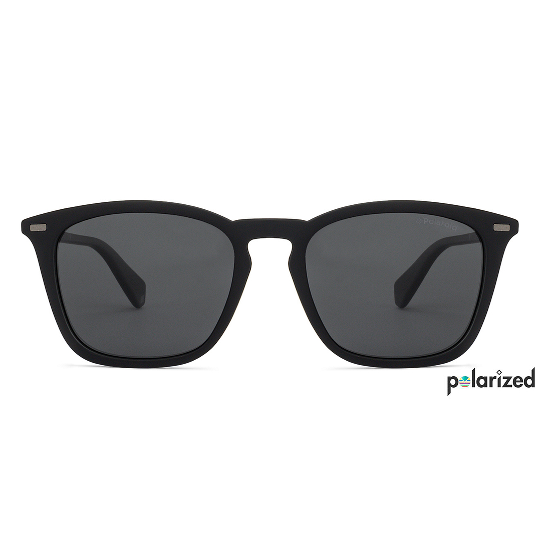 Polaroid Black Full Rim Square left side