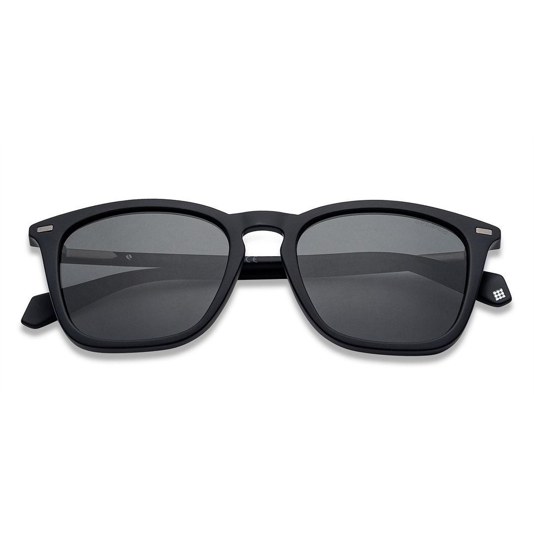 Polaroid Black Full Rim Square left side